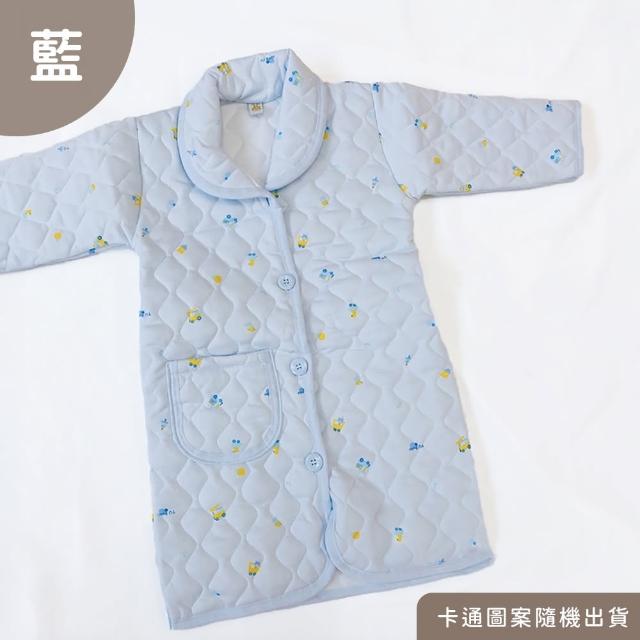 【Oluna 歐露娜】雙園小童暖長袖睡袍 24號 寶寶睡袍 寶寶和服 寶寶防踢被 幼童睡袍 兒童睡袍