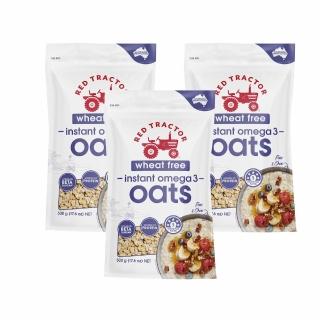 【澳洲Red Tractor紅色拖拉機】奇亞籽&亞麻籽Omega3燕麥片(無小麥、燕麥片-500gx3包)