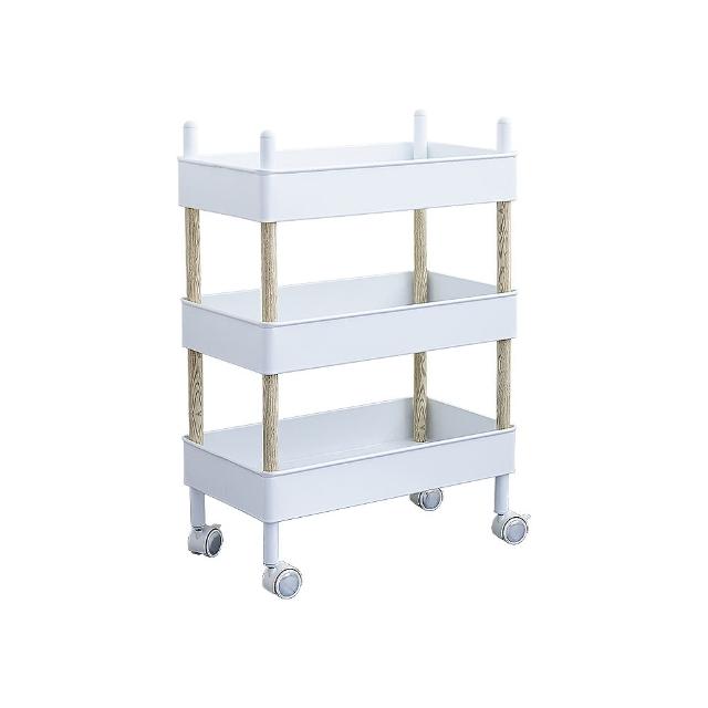 【dayneeds 日需百備】日式典雅[鐵網]三層推車 兩色可選(置物車/零件盒/工具車)