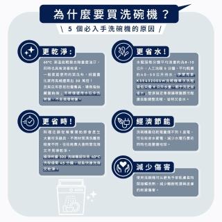 【Electrolux 伊萊克斯】45cm/10人份 極淨呵護 300 系列獨立式洗碗機(KSE43200SW)