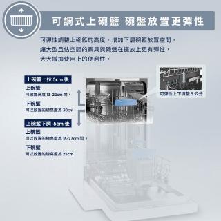 【Electrolux 伊萊克斯】45cm/10人份 極淨呵護 300 系列獨立式洗碗機(KSE43200SW)