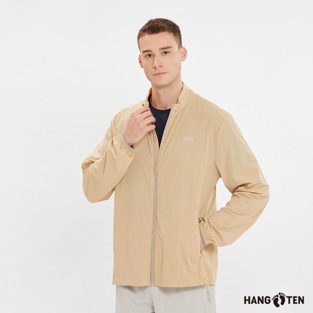 【Hang Ten】男女裝-立領涼感防曬抗UV輕量彈性尼龍外套(多款選)