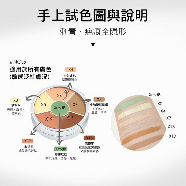 【KRYOLAN 歌劇魅影】六色遮瑕盤 40g(瑕疵剋星不龜裂)