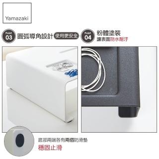 【YAMAZAKI】tower 桌上型螢幕置物架-白(螢幕架/電腦螢幕架/電腦周邊商品) 