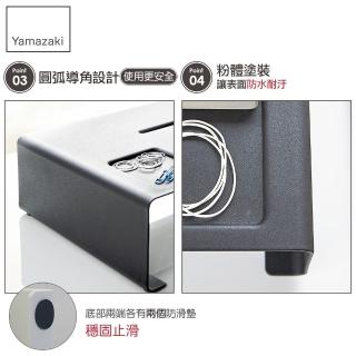 【YAMAZAKI】tower桌上型螢幕置物架-黑(螢幕架/電腦螢幕架/電腦周邊商品) 