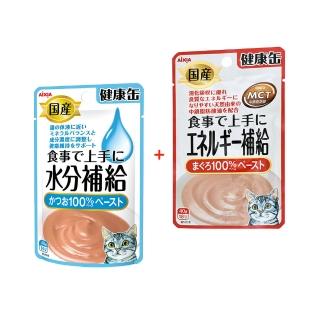 【Aixia 愛喜雅】水份補給系列+能量補給系列40g*24入(貓副食/成貓/口味任選)