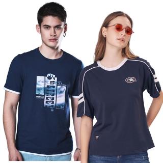 【5th STREET】男裝 女裝 短t 短袖 上衣 t恤 TEE logo 圖案 經典 黑色 藍色 白色(多款任選)