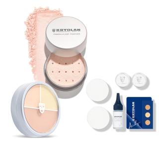 【KRYOLAN 歌劇魅影】底妝橡皮擦定妝組(光影塑形三效粉霜+輕柔透明蜜粉)