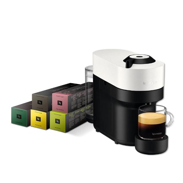 【Nespresso】Vertuo POP膠囊咖啡機_多色任選 送禮 入厝 全自動咖啡機 美式咖啡機(晨間美式50顆組)