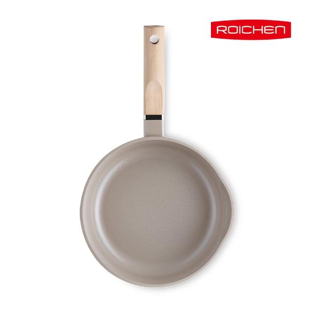 【Roichen】韓國抗菌陶瓷不沾深炒鍋 20cm(IH爐/全火源適用陶瓷塗層不沾鍋)