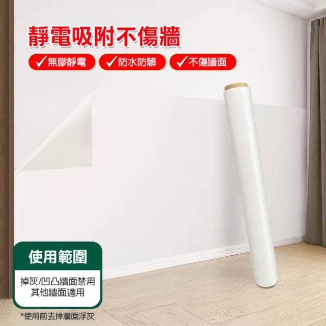 【FioJa 費歐家】90x300cm 牆面透明保護膜 靜電 自黏款 廚房壁貼(防油污貼 防水 防髒透明貼 保護家具)