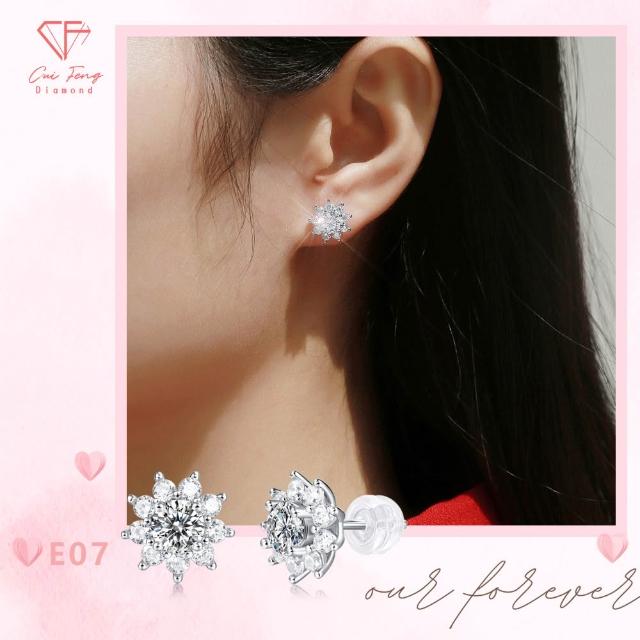 【CF Diamond】送禮首選 精美鑽飾 (莫桑鑽 1克拉 鑽石 項鏈 女戒 戒指  生日禮物 求婚)