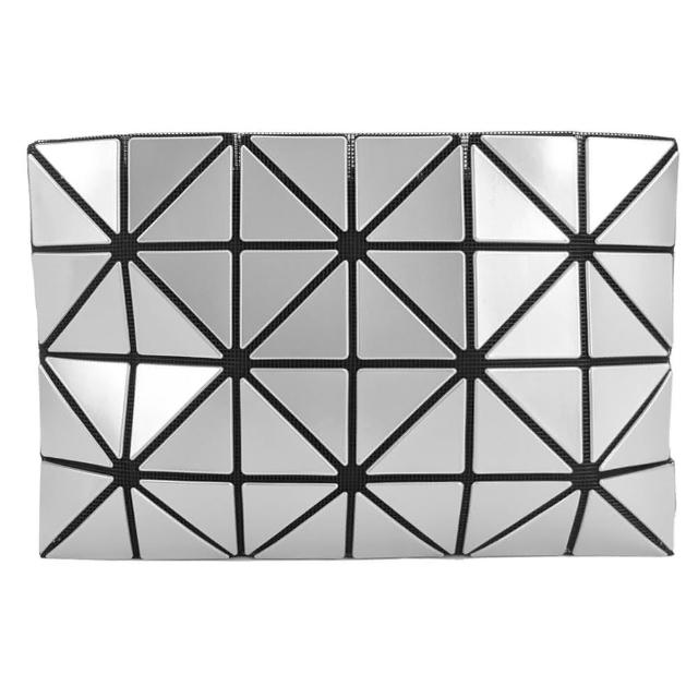 【ISSEY MIYAKE 三宅一生】三宅一生 BAOBAO 亮面透光4x6手拿化妝包(多色選)