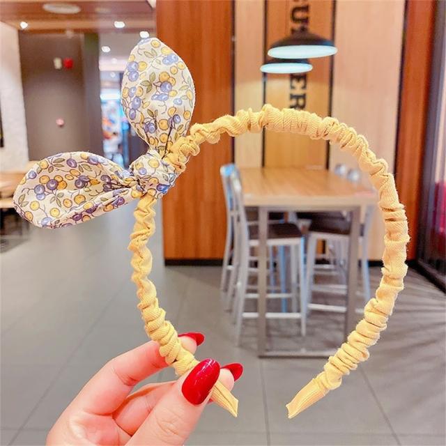 【安朵童舖】現貨韓版兒童蝴蝶結寬髮箍女寶花朵蝴蝶結髮箍女童圓點可愛兔耳朵寬邊髮箍髮飾(024)
