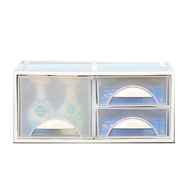 【KEYWAY 聯府】面寬51cm 三抽式抽屜整理箱29L-2入(收納箱 置物箱 KEYWAY K0983)