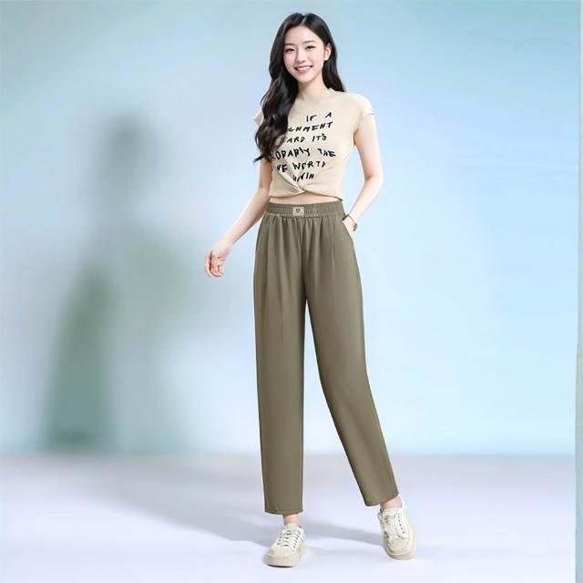 【Amore】夏日百搭多款清涼下著 冰絲褲 涼感褲 涼感長褲 冰絲長褲(冰絲涼褲涼爽超好穿)