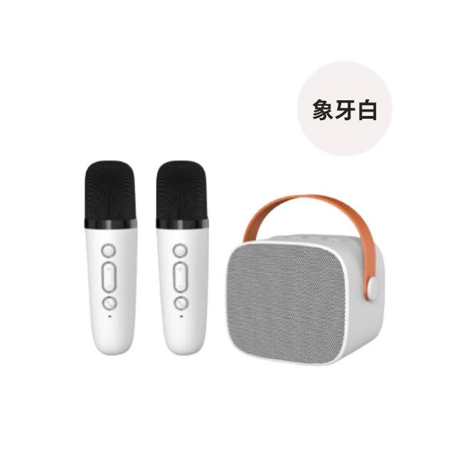 【LEBO樂柏】無線雙麥克風音箱(KTV/藍芽音箱/麥克風/無線麥克風/直播麥克風/露營麥克風)