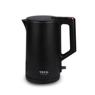 【TECO 東元】316不鏽鋼雙層防燙快煮壺-尊爵黑(XYFYK1513B)