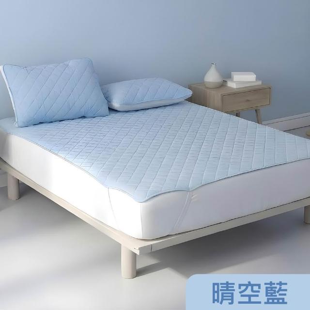 【Tonia Nicole 東妮寢飾】TopCool冰凍銀抗菌涼感墊/涼感保潔墊+枕頭保潔墊2入-八色任選(雙人)