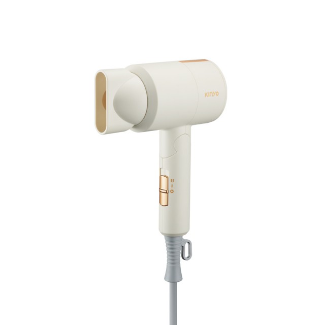 【KINYO】雙電壓折疊負離子吹風機  附專屬收納袋(110V-220V國際電壓 KH-193)