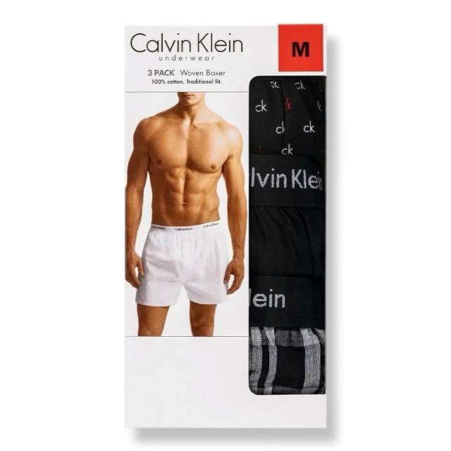 【CALVIN KLEIN】3件組 經典LOGO 男生 四角內褲 CK(多款可挑)