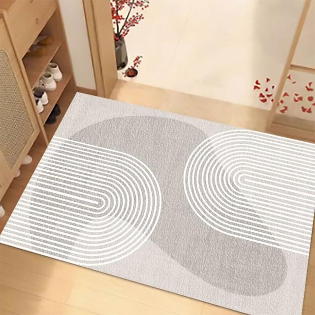 【嵐楓居家】可裁剪高彈絲圈清潔刮泥門口加大地墊-80x120cm(加大款絲圈踏墊/玄關墊/進門墊/地毯/踏墊)