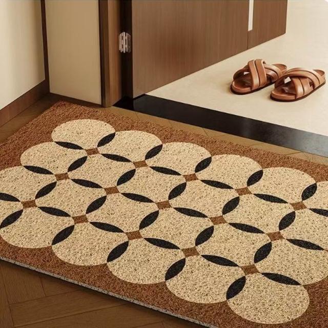 【嵐楓居家】可裁剪高彈絲圈清潔刮泥門口加大地墊-80x120cm(加大款絲圈踏墊/玄關墊/進門墊/地毯/踏墊)