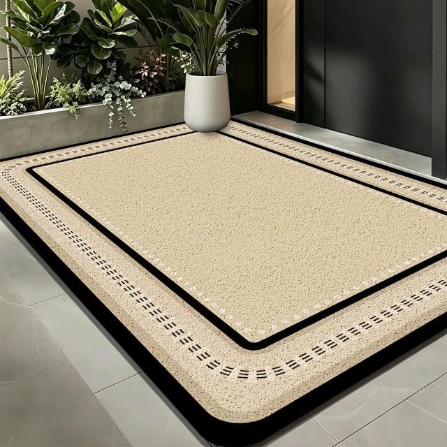 【嵐楓居家】可裁剪高彈絲圈清潔刮泥門口加大地墊-80x120cm(加大款絲圈踏墊/玄關墊/進門墊/地毯/踏墊)