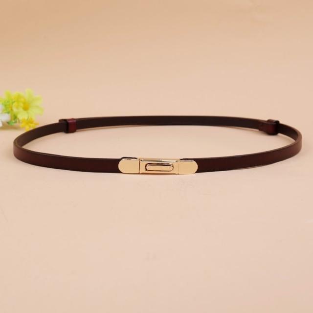【米蘭精品】極速出貨  100%真皮皮帶牛皮腰帶手工窄版細皮帶女牛仔褲休閒褲長褲(雙面百搭細腰帶9色74eg1)