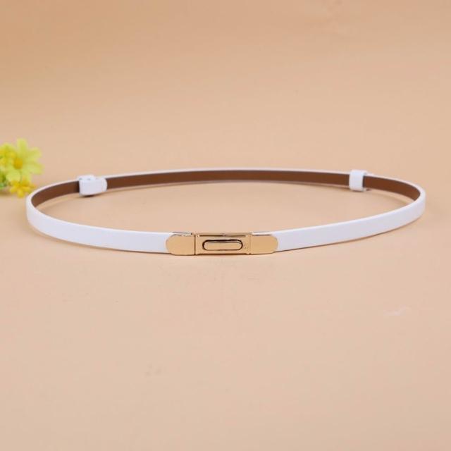 【米蘭精品】極速出貨  100%真皮皮帶牛皮腰帶手工窄版細皮帶女牛仔褲休閒褲長褲(雙面百搭細腰帶9色74eg1)