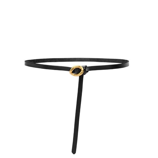 【米蘭精品】極速出貨  100%真皮皮帶牛皮腰帶手工窄版細皮帶女牛仔褲休閒褲長褲(雙面百搭細腰帶9色74eg1)