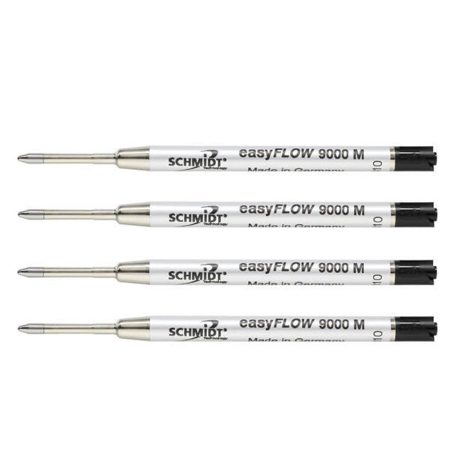 【ARTEX】德國SCHMIDT超滑溜中油性鋼珠筆芯4入優惠組_黑/藍２色可選(EasyFLOW9000)