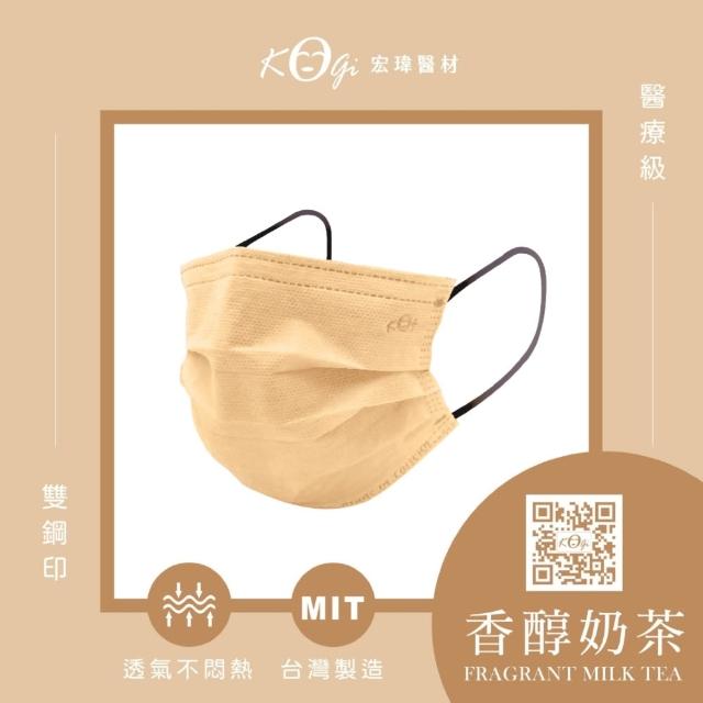 【宏瑋】成人平面醫療口罩 滿版系列4盒組｜50入/盒(成人口罩｜醫療級三層防護 防疫必備｜台灣製造))