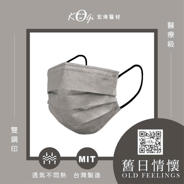 【宏瑋】成人平面醫療口罩 滿版系列4盒組｜50入/盒(成人口罩｜醫療級三層防護 防疫必備｜台灣製造))