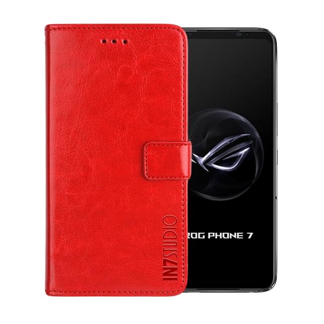【IN7】ASUS ROG Phone 7/ 7 Ultimate 6.78吋 磁扣側掀瘋馬紋PU皮套