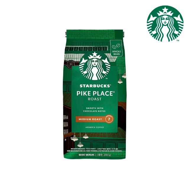 【STARBUCKS 星巴克】精選咖啡豆200g X 4包組 (口味任選 派克市場/黃金烘焙/哥倫比亞)