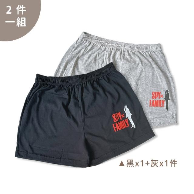 【Oluna 歐露娜】青少年平口褲2件一組(間諜家家酒授權 男童內褲 男童四角褲 兒童內褲 透氣四角褲)