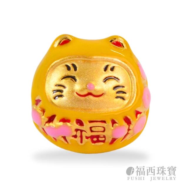 【福西珠寶】黃金串珠 12色任選 招財貓串珠 潘朵拉風格DIY搭配 路路通串珠 (金重0.33錢正負0.03錢)