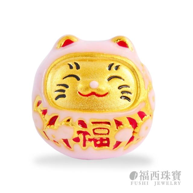 【福西珠寶】黃金串珠 12色任選 招財貓串珠 潘朵拉風格DIY搭配 路路通串珠 (金重0.33錢正負0.03錢)