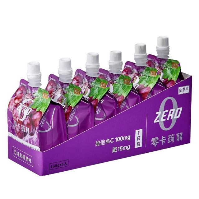 【盛香珍】Energy Time機能飲/零卡蒟蒻/低卡180gX4盒組(6包/盒)-口味任選 果凍飲 果凍包 即食果凍 隨身果凍