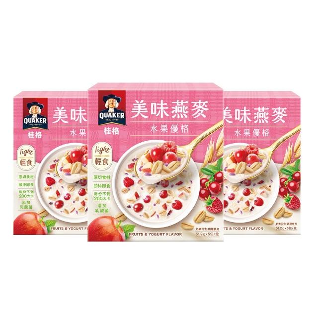 【QUAKER 桂格】濃湯燕麥口味任選9盒組(仔魚昆布/鮮蔬蘑菇/奶油玉米/白醬雞肉/紅豆紫糯/水果優格)