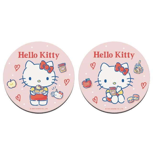 【收納王妃】Sanrio 三麗鷗 軟軟系列 軟式硅藻土杯墊 圓形 杯墊 珪藻土(10*10*0.5)