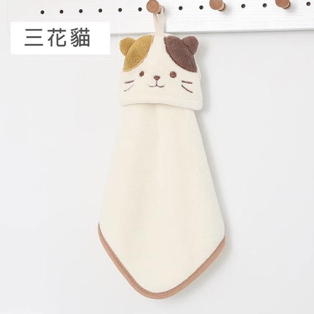 【趣Chill Life】動物造型擦手巾 珊瑚絨親膚吸水毛巾 可愛動物款(日本暢銷擦手巾2入組)