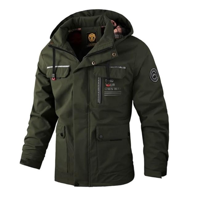 【巴黎精品】現貨限搶 衝鋒衣防風外套連帽外套登山夾克(戶外機能防潑水多口袋軍裝春夏薄款男外套3款a1ck6)