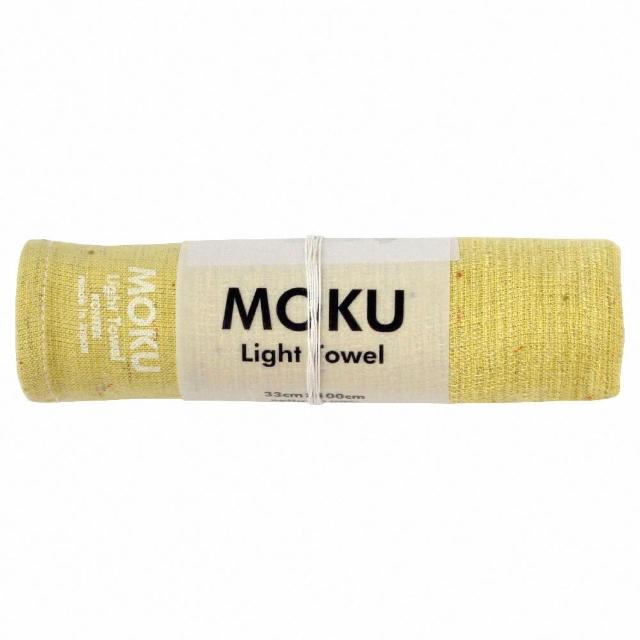 【KONTEX】原廠正貨 100%日本製 MOKU 系列輕薄透氣速乾吸水長毛巾 運動毛巾 33x100cm(健身/露營/旅行)