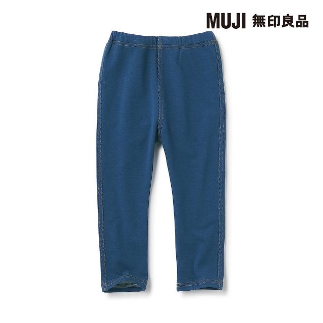 【MUJI 無印良品】幼兒棉混聚酯纖維高腰丹寧感緊身褲(共3色)