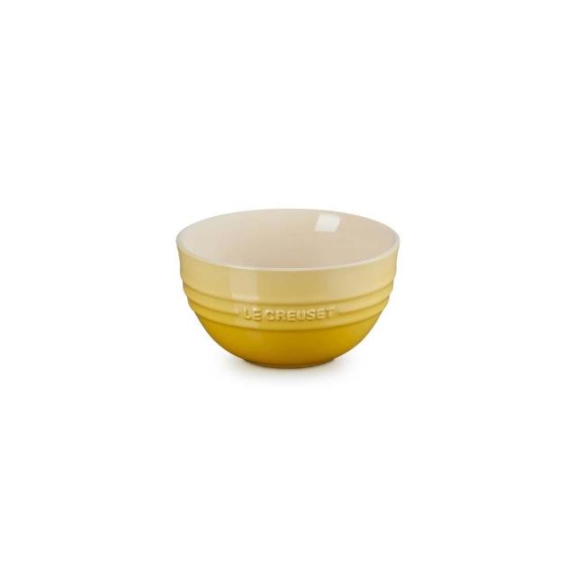 【Le Creuset】瓷器韓式飯碗350ml(溫桲黃/火焰橘/淡粉紅 3色選1)