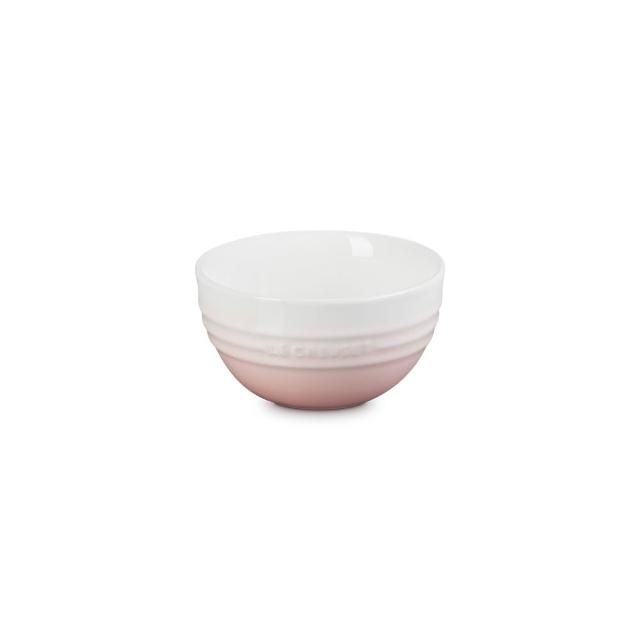 【Le Creuset】瓷器韓式飯碗350ml(溫桲黃/火焰橘/淡粉紅 3色選1)