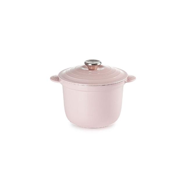 【Le Creuset】萬用窈窕琺瑯鑄鐵鍋18(雪紡粉)