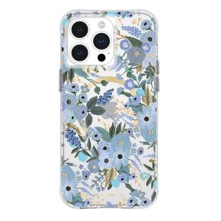【CASE-MATE】iPhone 15 Pro Max 精品防摔保護殼MagSafe(花園派對 - 藍)